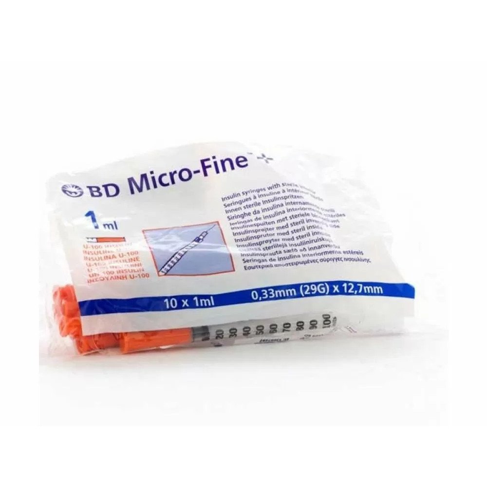 BD Micro Fine Σύριγγα Ινσουλίνης 1ml 29G 10τμχ 324827 ιατρικά ορθοπεδικά είδη medkey.gr11