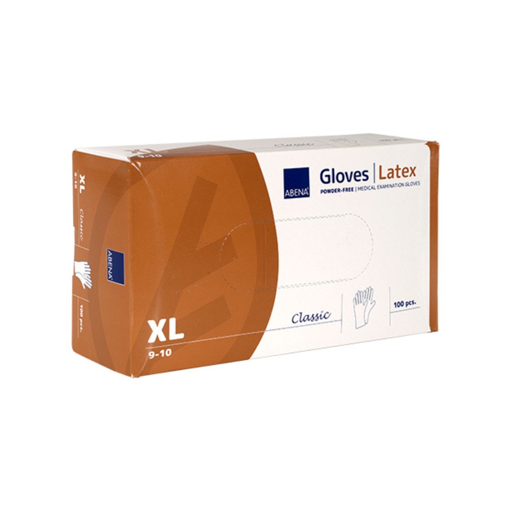 Γάντια Latex Abena Classic XLarge Χωρίς Πούδρα 100τεμάχια 4381 ιατρικά ορθοπεδικά είδη medkey.gr1